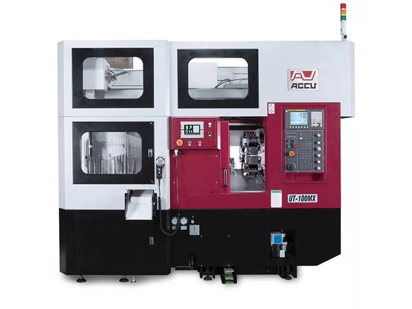 Accuway UT-100MX CNC Lathe Integrated Loader Lathe