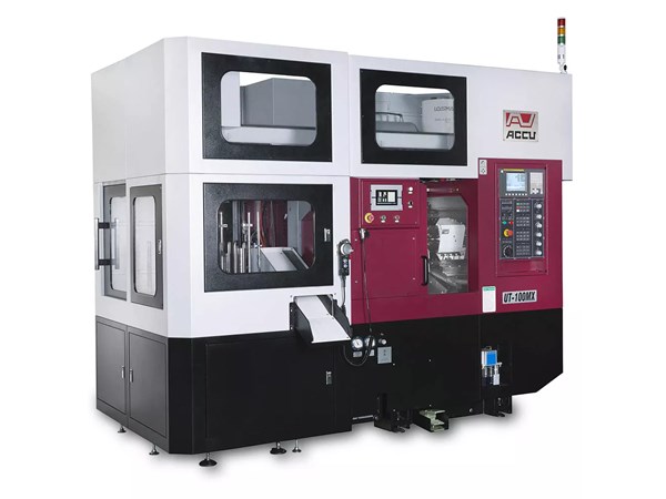 Accuway UT-100MX CNC Lathe Integrated Loader Lathe