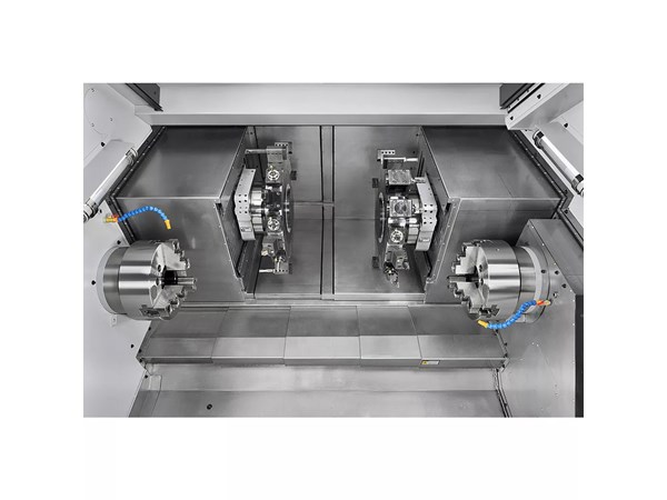 Accuway UA-2000T2M CNC Lathe Two Turret – Two Spindle