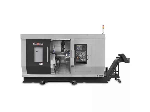 Accuway UA-1500T2Y2 CNC Lathe Two Turret – Two Spindle