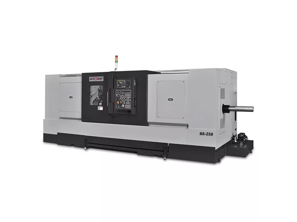 Accuway UA-250 CNC Lathe Two Turret – Two Spindle