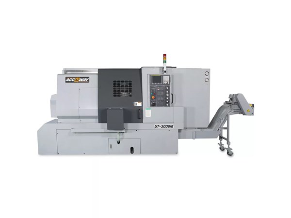Accuway UT-300SM CNC Lathe Single Turret – Two Spindle
