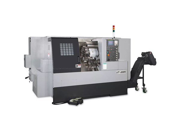 Accuway UT-200SM CNC Lathe Single Turret – Two Spindle