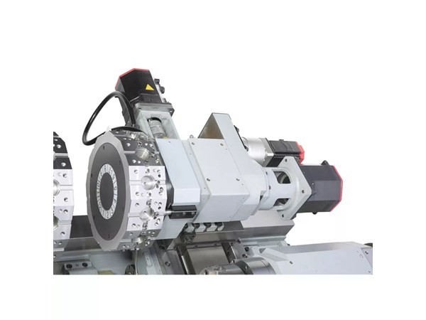 Accuway UT-2000T2M CNC Lathe Two Turret – Two Spindle