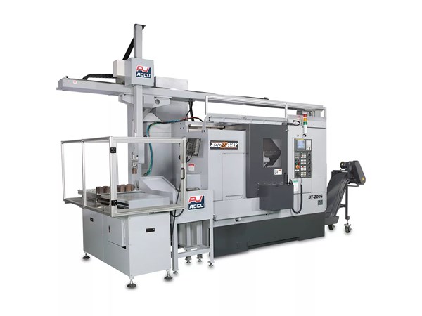 Accuway UT-200SM CNC Lathe Single Turret – Two Spindle
