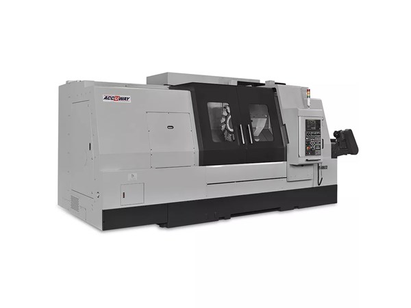 Accuway UT-400LT2 CNC Lathe Two Turret – Single Spindle