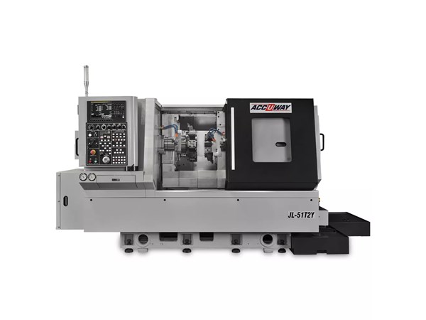 Accuway JL-51T2Y CNC Lathe Two Turret – Two Spindle