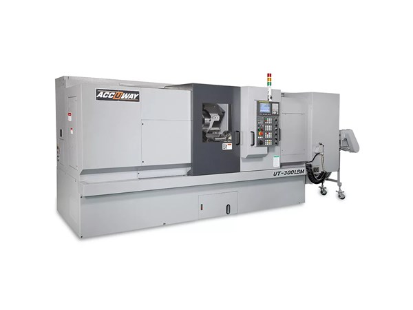 Accuway UT-300LS CNC Lathe Single Turret – Two Spindle