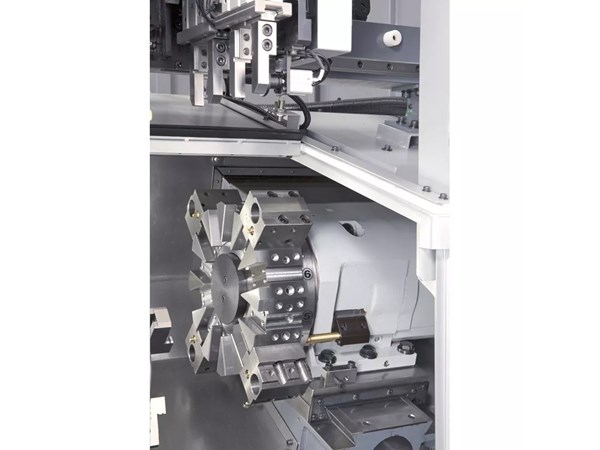 Accuway UT-100 CNC Lathe Integrated Loader Lathe