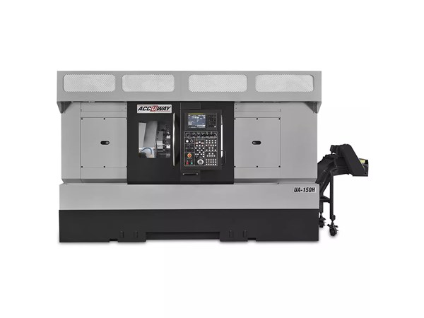 Accuway UA-150H CNC Lathe Two Turret – Two Spindle