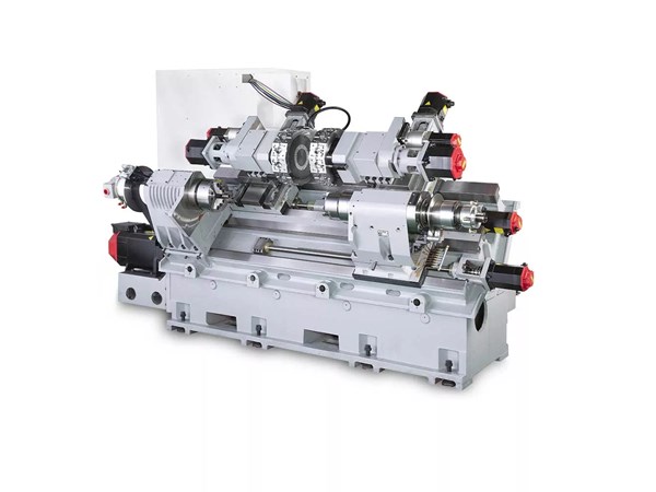 Accuway UT-2000T2M CNC Lathe Two Turret – Two Spindle