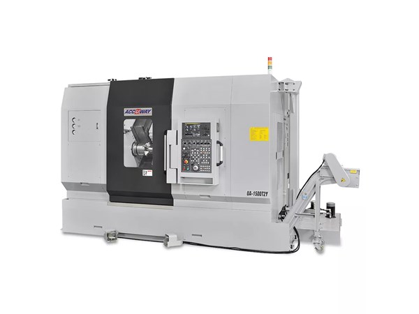 Accuway UA-1500T2Y CNC Lathe Two Turret – Two Spindle