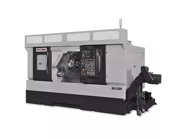 Accuway UA-150H CNC Lathe Two Turret – Two Spindle