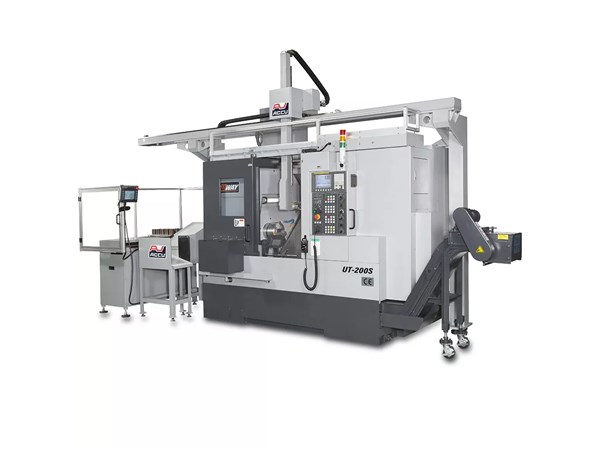 Accuway UT-200SM CNC Lathe Single Turret – Two Spindle