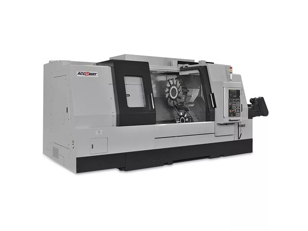 Accuway UT-400LT2 CNC Lathe Two Turret – Single Spindle