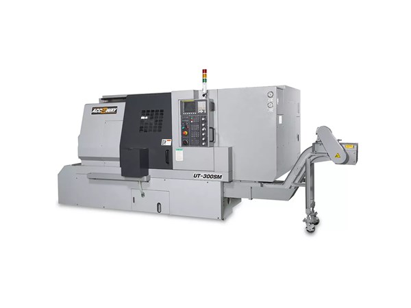 Accuway UT-300S CNC Lathe Single Turret – Two Spindle