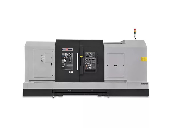 Accuway UA-2000T2MB CNC Lathe Two Turret – Two Spindle